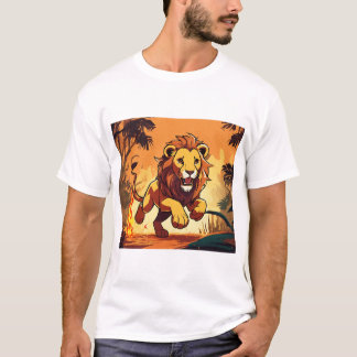"Majestic Lion - Roar of the Wild T - Shirt" T-Shirt