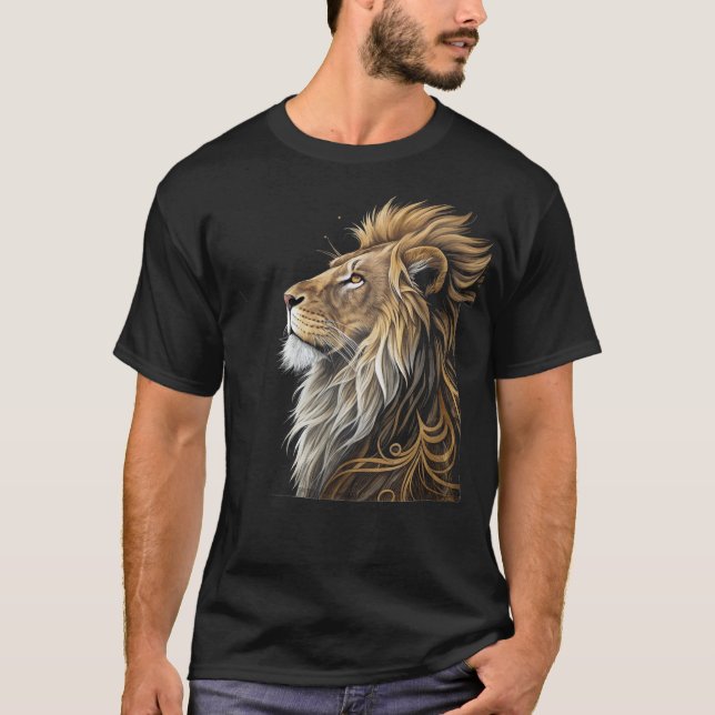 Majestic Lion Roar T - Shirt (Vorderseite)