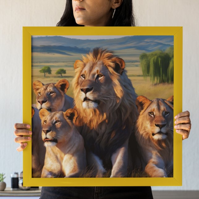 Majestic Lions Roaming Heritage Land Poster (Von Creator hochgeladen)