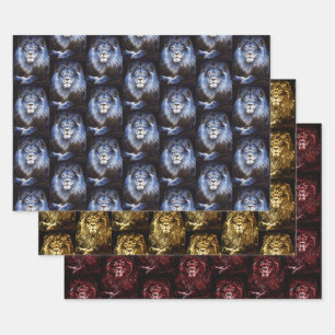 Majestic Lions Wildcat Collection Geschenkpapier Set