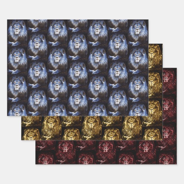 Majestic Lions Wildcat Collection Geschenkpapier Set (Set)