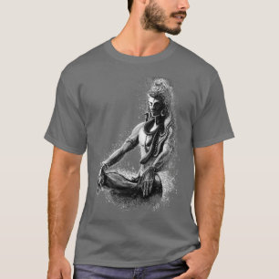 Majestic Lord Shiva in Ewige Meditation Black an T-Shirt
