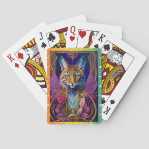 Majestic Lynx Art Games Illustriert Spirit Animal Spielkarten