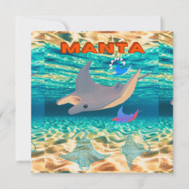 Majestic Manta Ray Design, Majestät Ozeanic Einladung