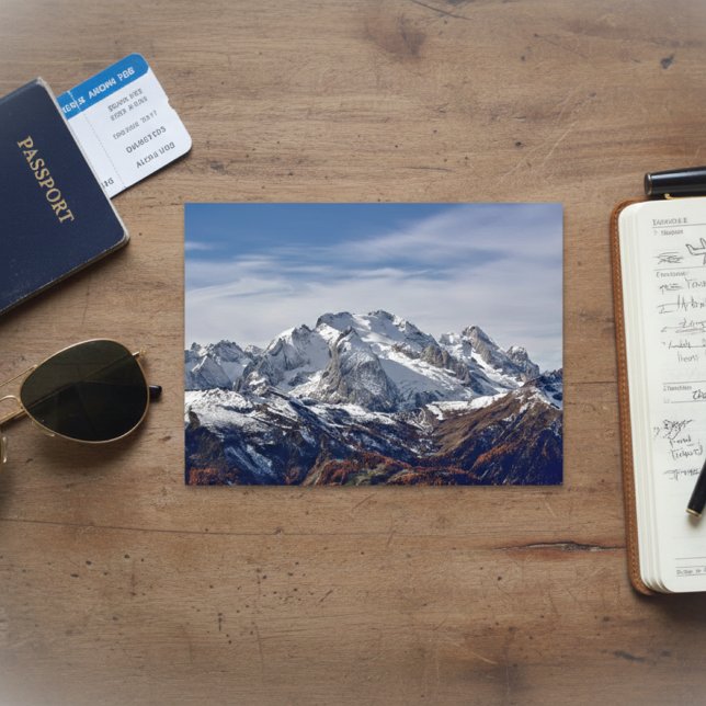 Majestic Marmolada: Kronjuwel der Dolomiten Postkarte (Von Creator hochgeladen)