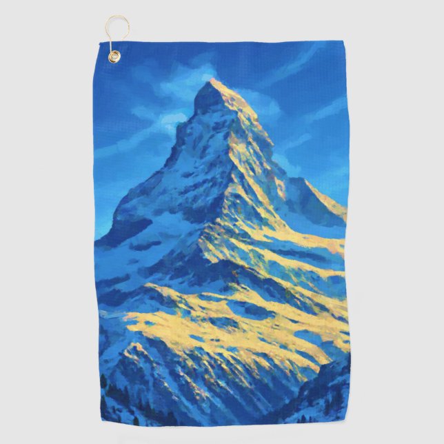 Majestic Matterhorn Golfhandtuch (Vorderseite)