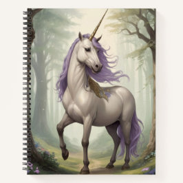 Majestic Middle Age Unicorn Notizbuch