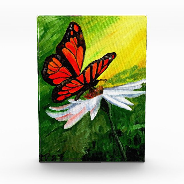 Majestic Monarch Butterfly Fotoblock (Vorderseite)