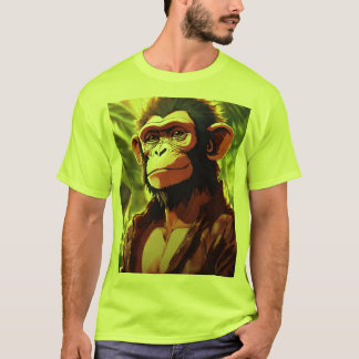 Majestic Monarch: Monkey KingPrinted T - Shirt