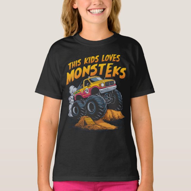 Majestic Monster Truck erobert den schmutzigen Ber T-Shirt (Vorderseite)