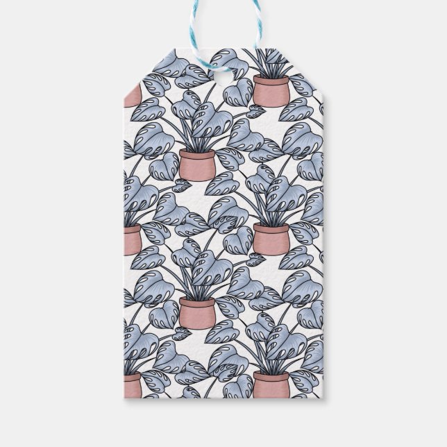 Majestic monstera geschenkanhänger (Vorderseite)