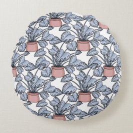 Majestic monstera rundes kissen