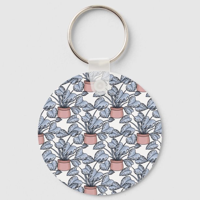 Majestic monstera schlüsselanhänger (Vorderseite)