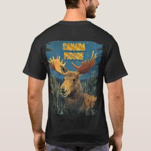 Majestic Moose Canada Souvenir T - Shirt