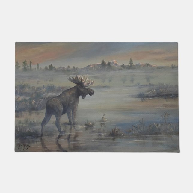 Majestic Moose Fußmatte (Vorderseite)