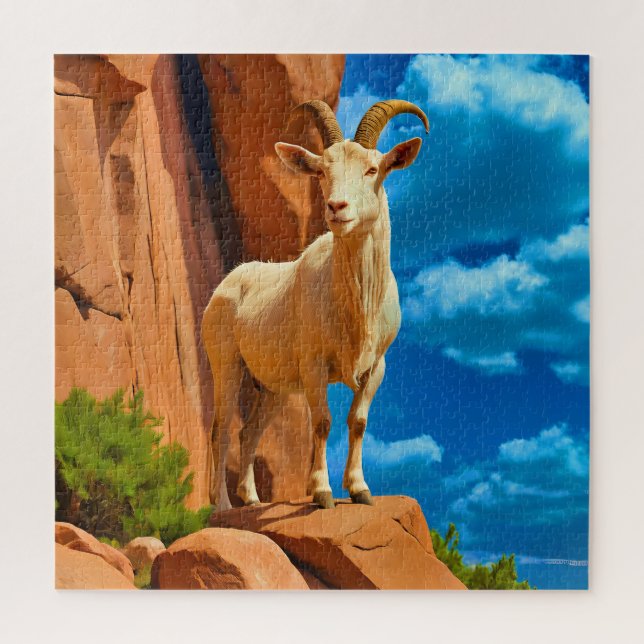 Majestic Mountain Goat Puzzle (Vertikal)