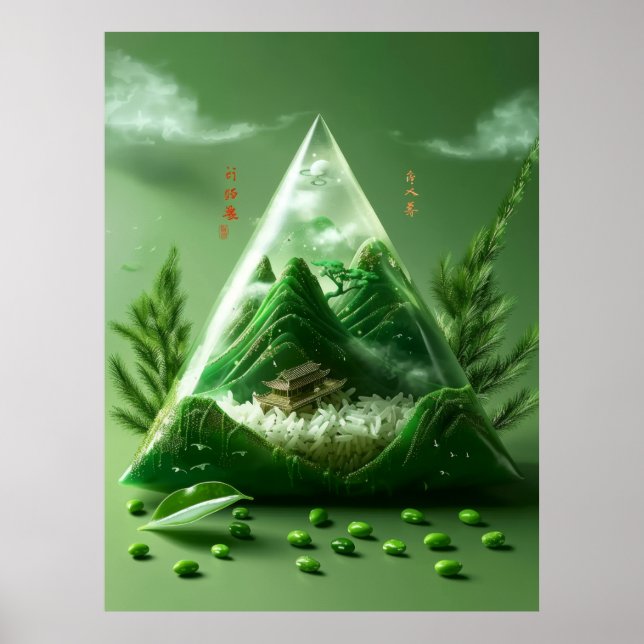 Majestic Mountain Landschaft Poster (Vorne)