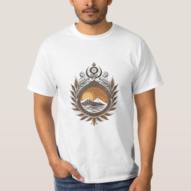 Majestic Mountain Sunrise T - Shirt (Vorderseite)