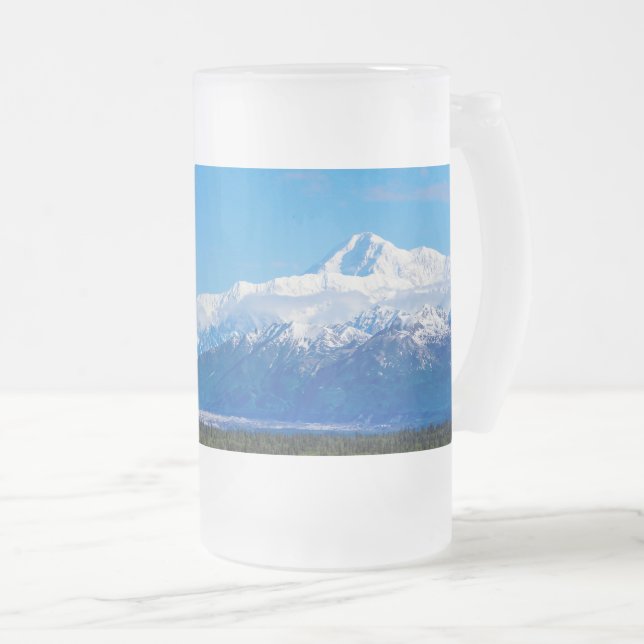 Majestic Mt McKinley Mattiert Glass Beer Tasse (VorderseiteRechts)
