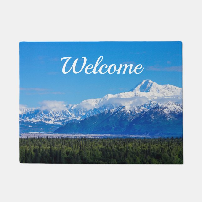 Majestic Mt McKinley Welcome Doormat Fußmatte (Vorderseite)