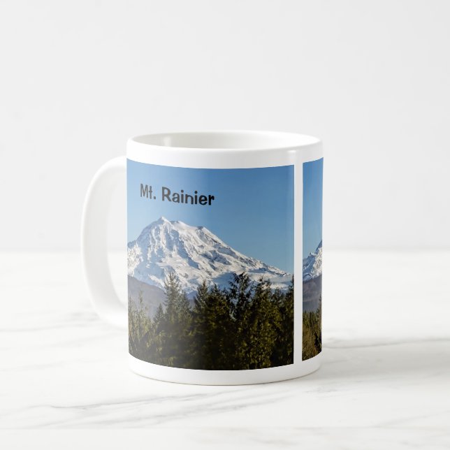 Majestic Mt Rainier Kaffeetasse (Vorderseite Links)