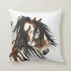 Majestic Mustang Horses American MoJo Pillow by Am Kissen
