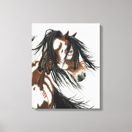 Majestic Mustangs von BiHrLe Stretched Canvas Prin Leinwanddruck