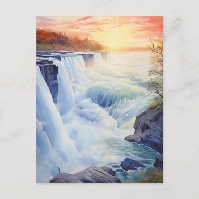 Majestic Niagara Falls #12 Postkarte (Vorderseite)