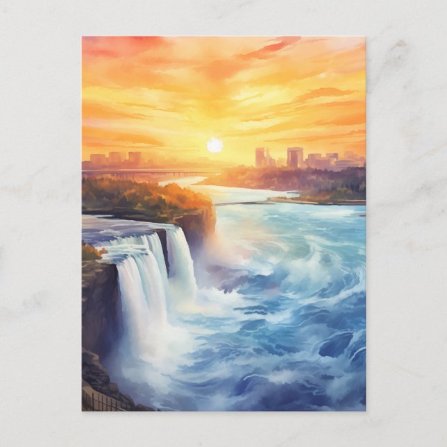 Majestic Niagara Falls #13 Postkarte (Vorderseite)