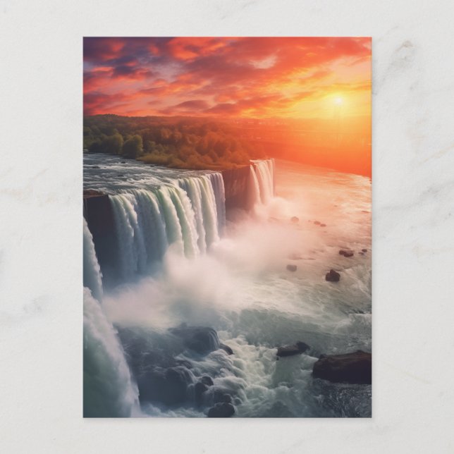 Majestic Niagara Falls #26 Postkarte (Vorderseite)