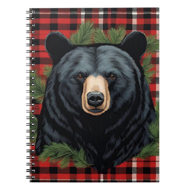 Majestic Northern Black Bar Spiral Foto Notebook Notizblock (Vorderseite)