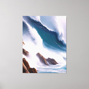 Majestic Ocean Waves Malerei Leinwanddruck