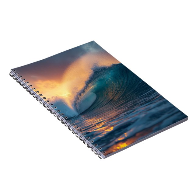 Majestic Ocean Waves Photo Notebook Notizblock (Rechte Seite)