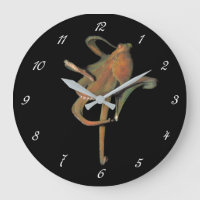 Majestic Octopus Round Wall Clock (mit Zahlen)
