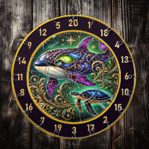 Majestic Orca Turtle Dartboard Dekoration Dartscheibe