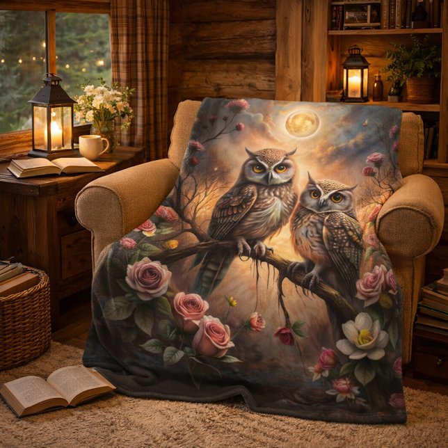 Majestic Owl Design Fleecedecke (Von Creator hochgeladen)