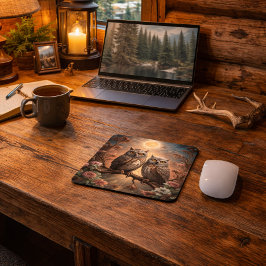 Majestic Owl Design Mousepad