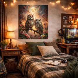 Majestic Owl Design Poster