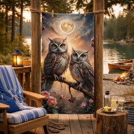 Majestic Owl Design Strandtuch
