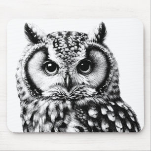 Majestic Owl Mousepad für Desktop-Laptop