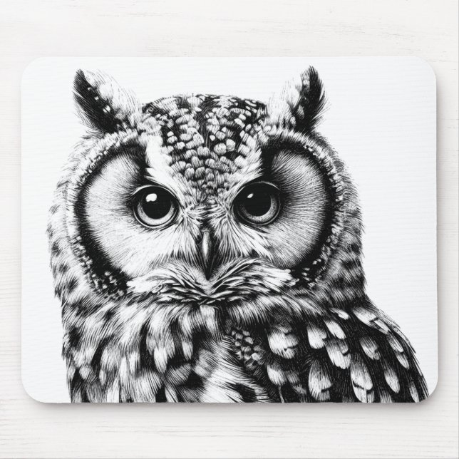 Majestic Owl Mousepad für Desktop-Laptop (Vorne)