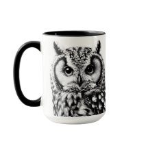 Majestic Owl Tasse mit zwei Eulen