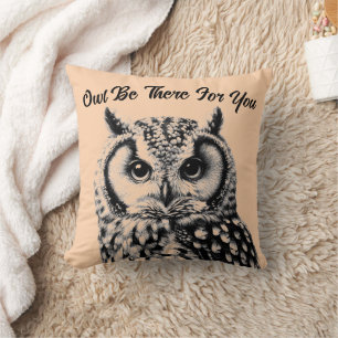 Majestic Owl Throw Kissen 16x16" Benutzerdefiniert