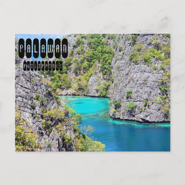 Majestic Palawan Paradies auf den Philippinen Postkarte (Vorderseite)