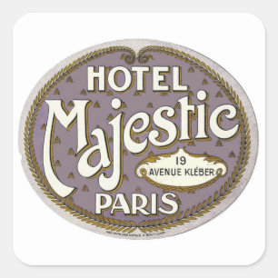 Majestic, Paris Sticker