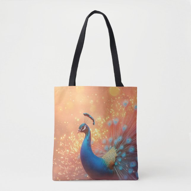 Majestic Peacock mit lebhaftem Plumage (Vorderseite)