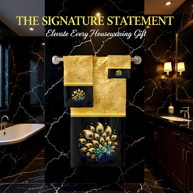 Majestic Peacocks Tanz Badhandtuch Set (Von Creator hochgeladen)