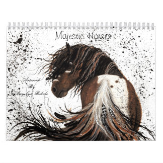 Majestic Pferde Kunst, Dichtung und Musik Kalender