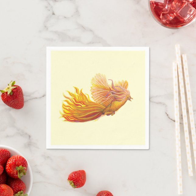 Majestic Phoenix Bird Serviette (Beispiel)