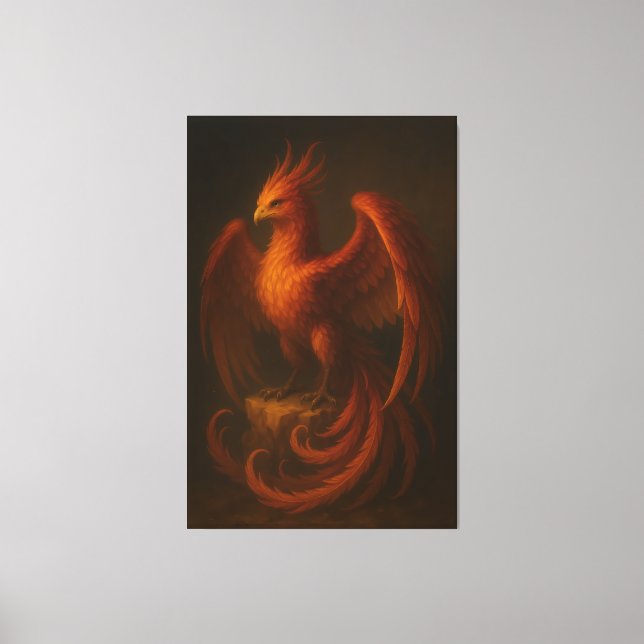 Majestic Phoenix • Fine Art Canvas Leinwanddruck (Vorderseite)